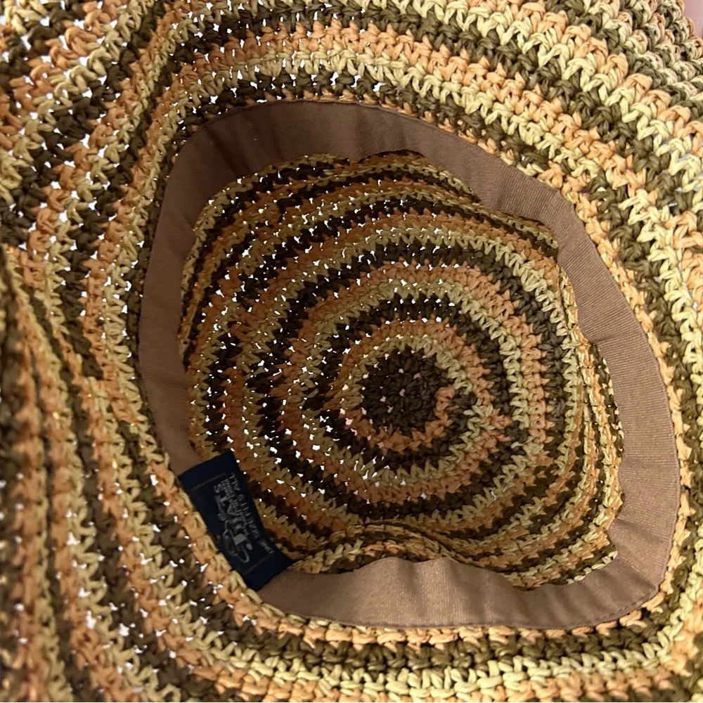 Jhats Beach Sun Floppy‎ Straw Hat Neutral Colors OSFA